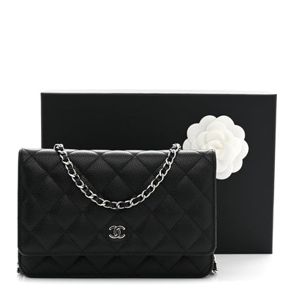 Chanel Caviar Quilted Wallet on Chain WOC Black 11 of 11