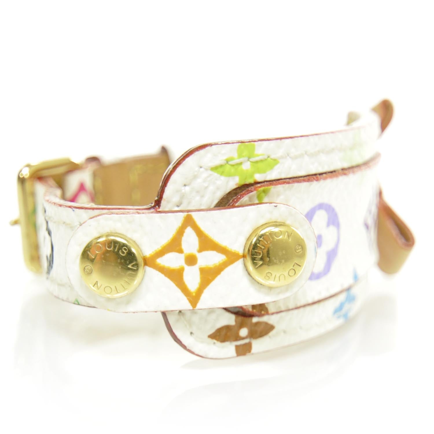 Louis Vuitton Monogram Multicolor Address Wish Bracelet White 7 of 7