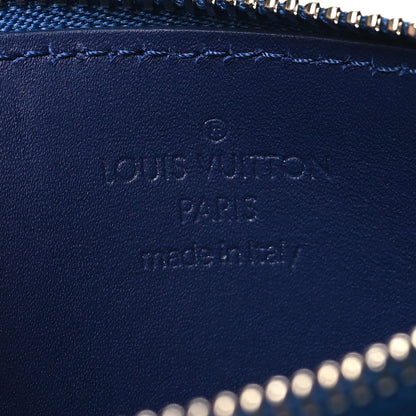 Louis Vuitton Cowhide Monogram Bandana Coin Card Holder Blue 6 of 7