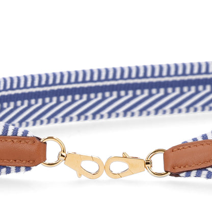 Hermes Toile Swift 25mm Sangle Cavale Shoulder Strap Blue Ecru 5 of 5