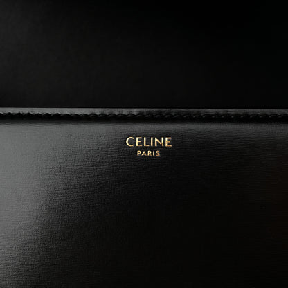 Celine Shiny Calfskin Medium Triomphe Black 6 of 12