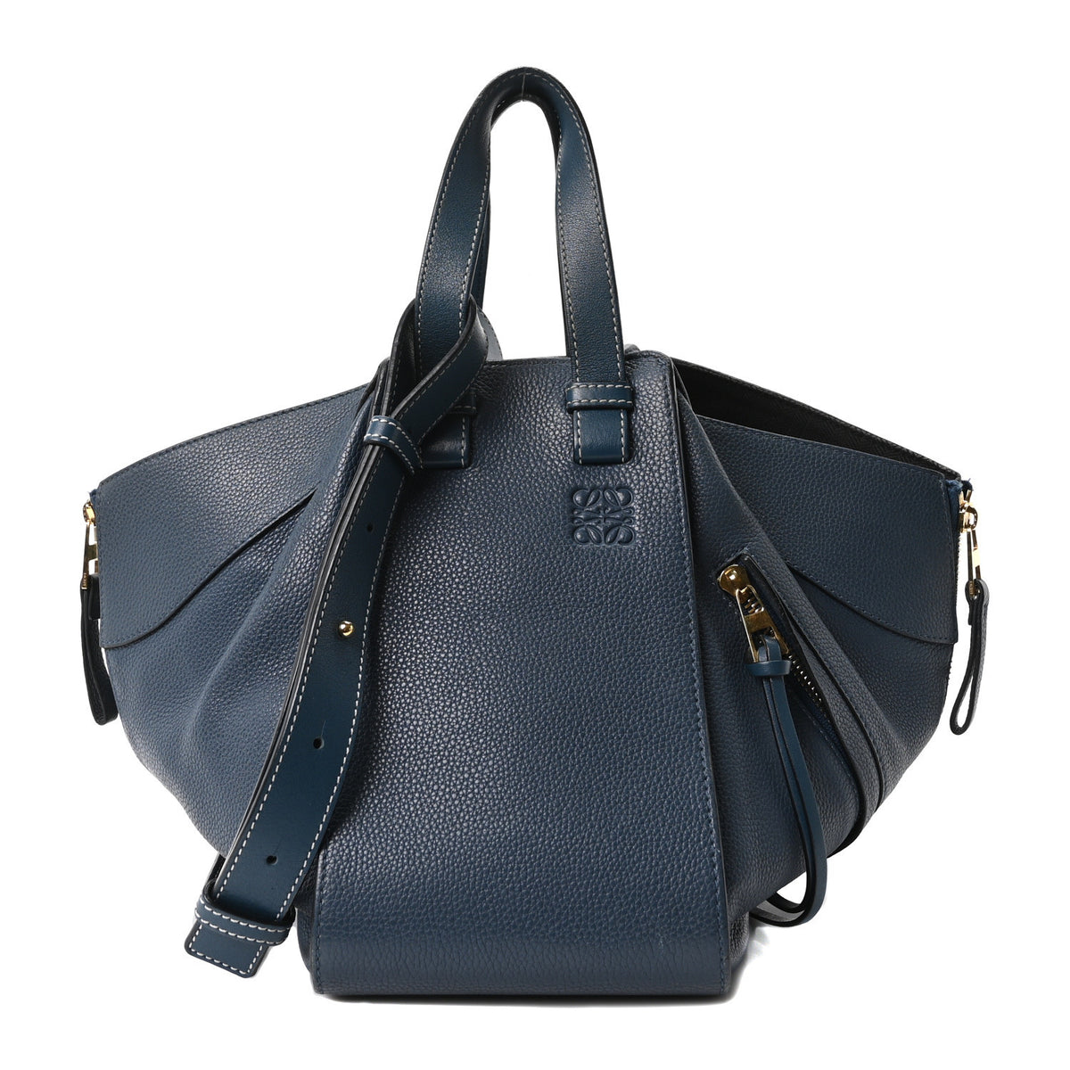 Loewe Grained Calfskin Small Hammock Shoulder Bag Marine 1 of 10