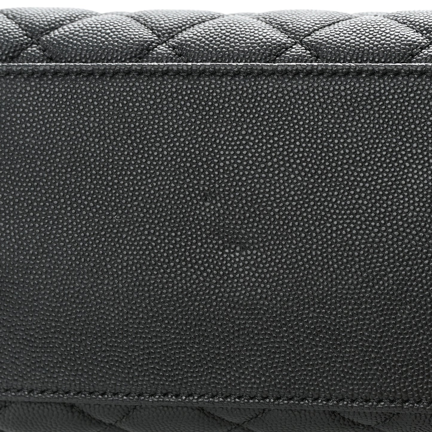 Caviar Quilted Medium Coco Handle Flap Black