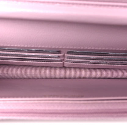 Chanel Caviar Quilted Wallet on Chain WOC Light Pink 5 of 12
