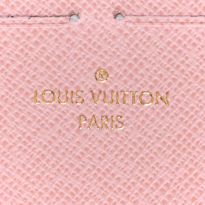 Louis Vuitton Damier Azur Clemence Wallet Rose Ballerine 6 of 8