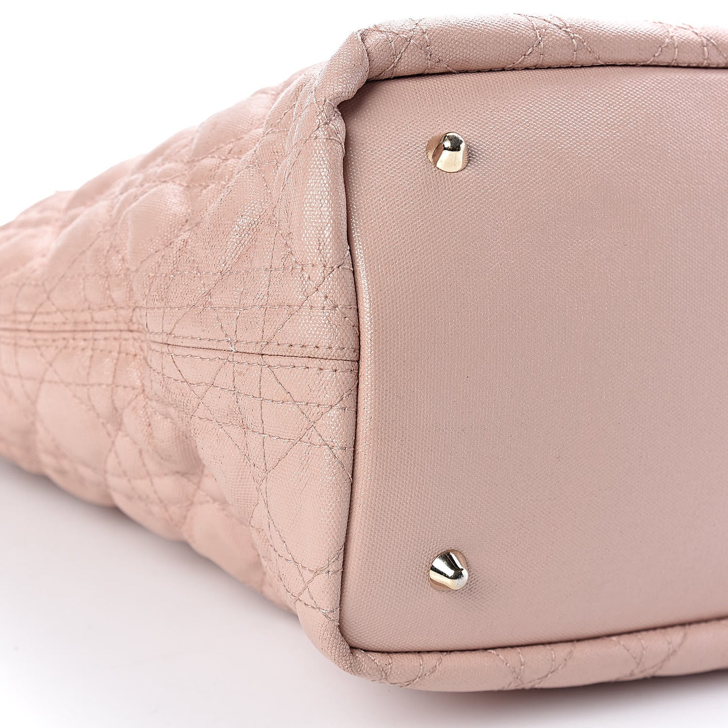 Coated Canvas Cannage Medium Panarea Tote Rosato