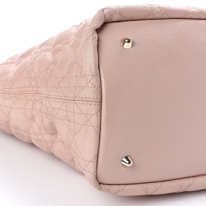 Christian Dior Coated Canvas Cannage Medium Panarea Tote Rosato 8 of 12