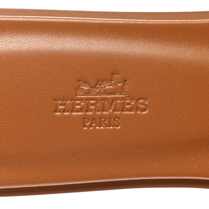 Hermes Ostrich Oran Sandals 37 Naturel 7 of 9