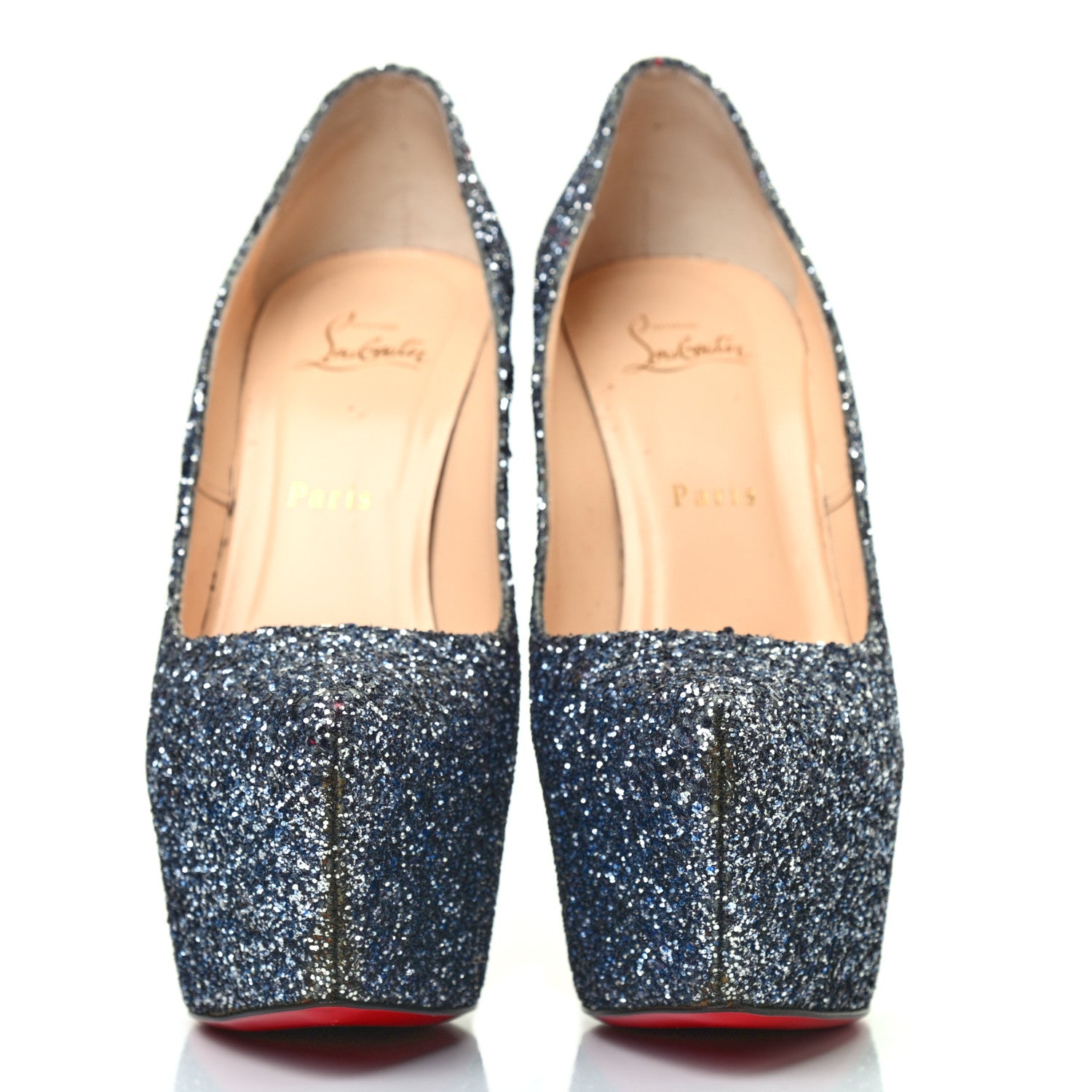 Christian Louboutin Glitter Daffodile 160 Pumps 40 Silver 2 of 7