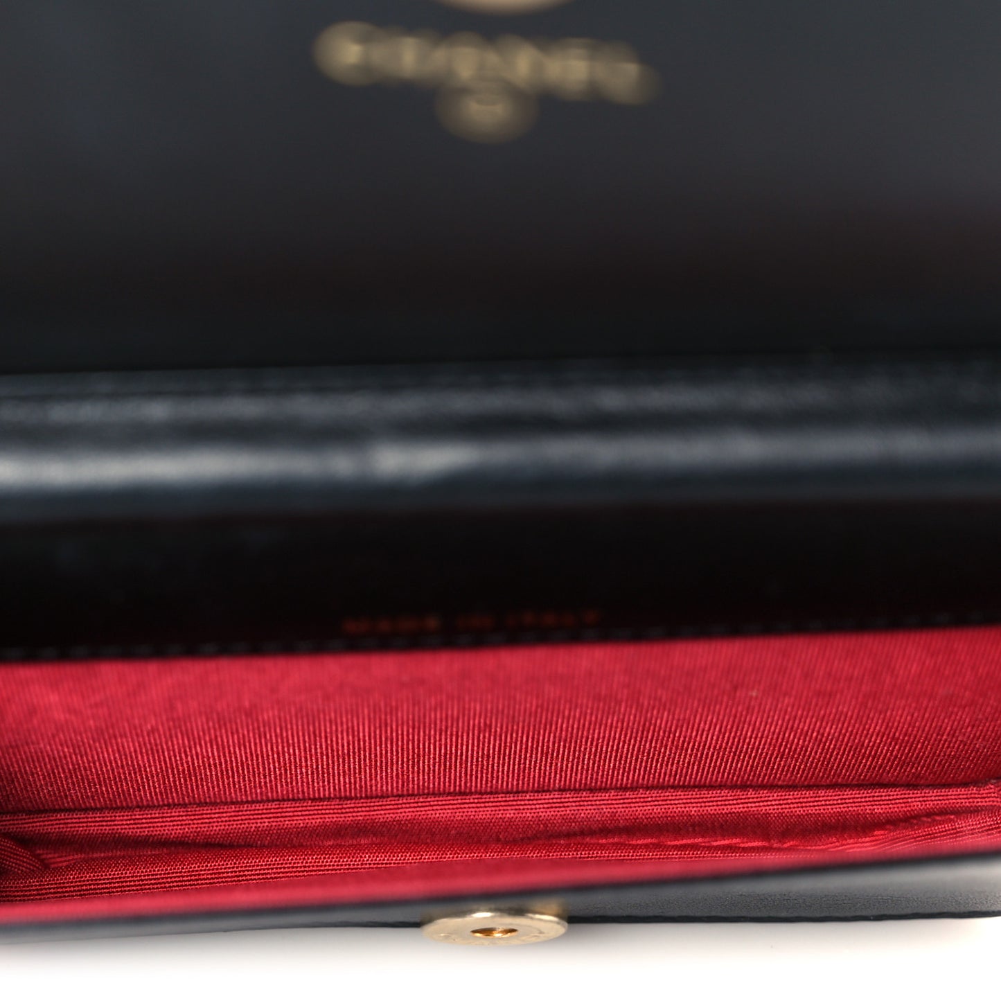 Velvet Quilted Camellia Velvet Flap Coin Purse With Chain Black