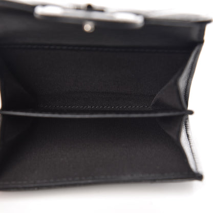 Chanel Aged Calfskin Chevron Quilted Reissue Card Holder Wallet So Black 5 of 9