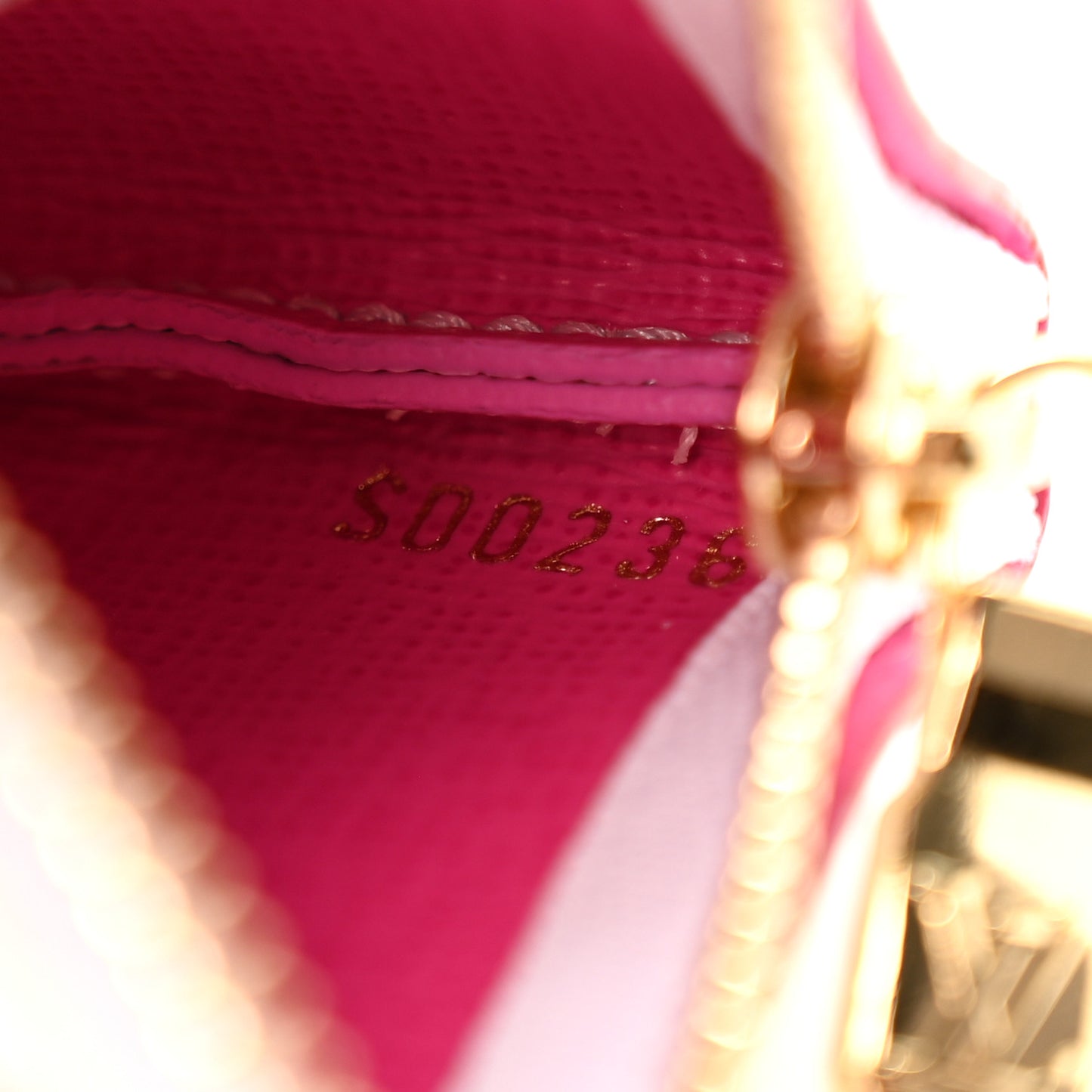 LV X TM Monogram Multicolor Key Pouch White