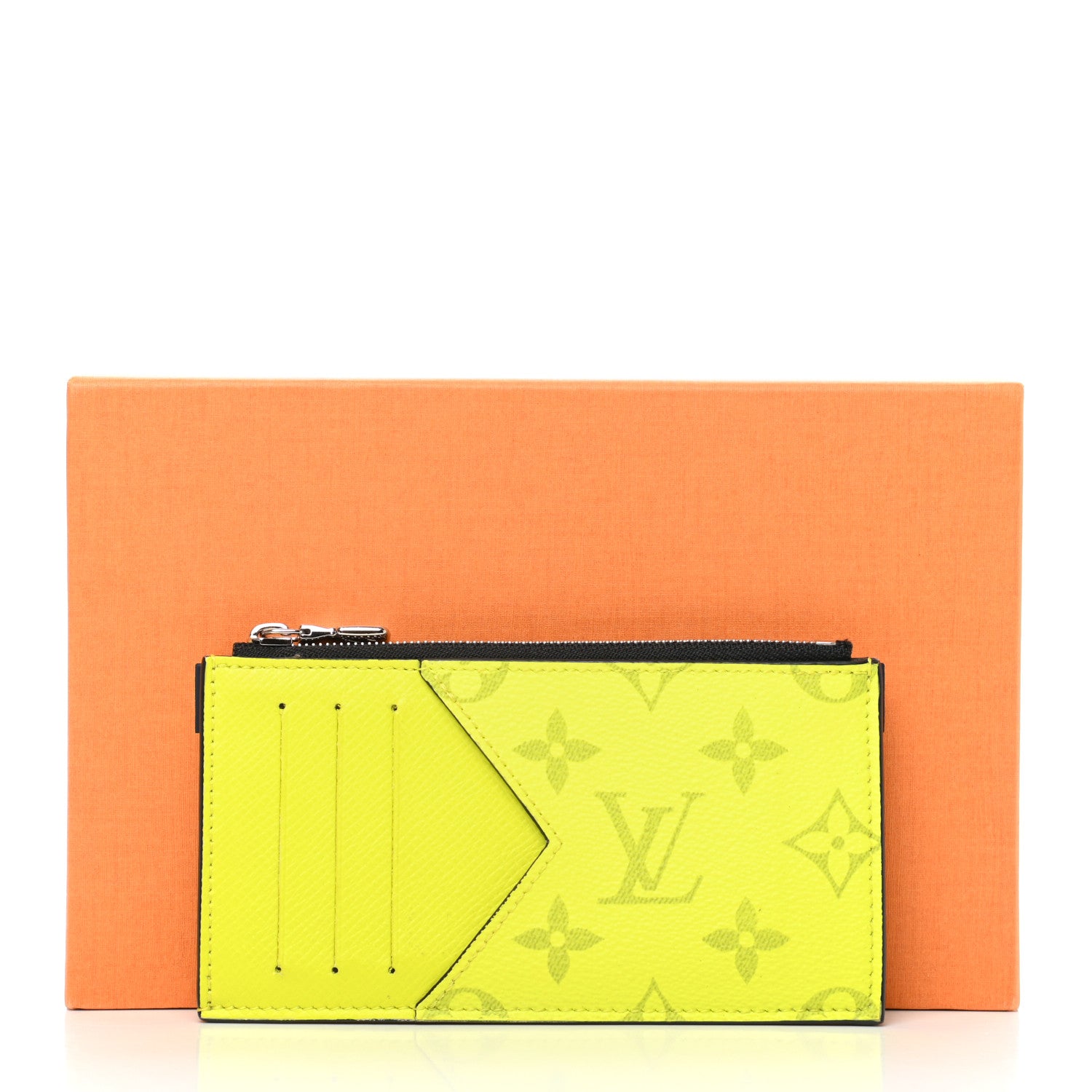 Louis Vuitton Monogram Taiga Coin Card Holder Yellow 7 of 7