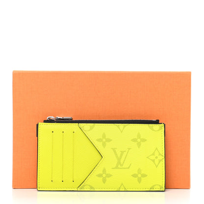 Louis Vuitton Monogram Taiga Coin Card Holder Yellow 7 of 7