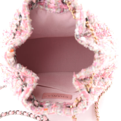 Chanel Tweed Calfskin Quilted Gabrielle Backpack Pink 5 of 10