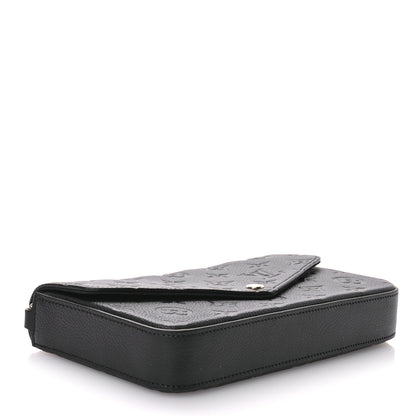 Louis Vuitton Empreinte Pochette Felicie Chain Wallet Black 5 of 10