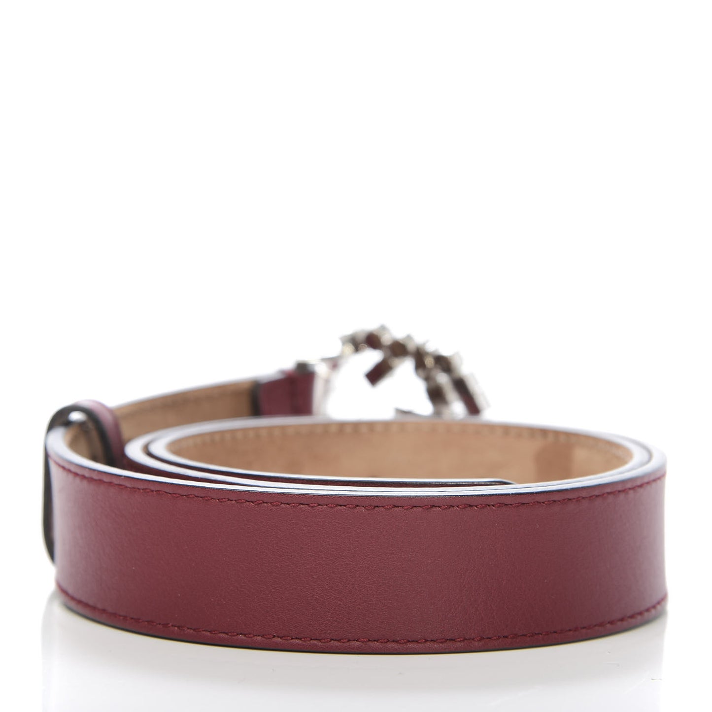 Calfskin Crystal Interlocking G Belt 75 30