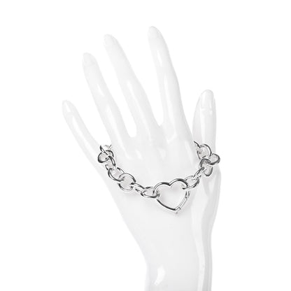 Tiffany Sterling Silver Open Heart Clasp Bracelet 2 of 5
