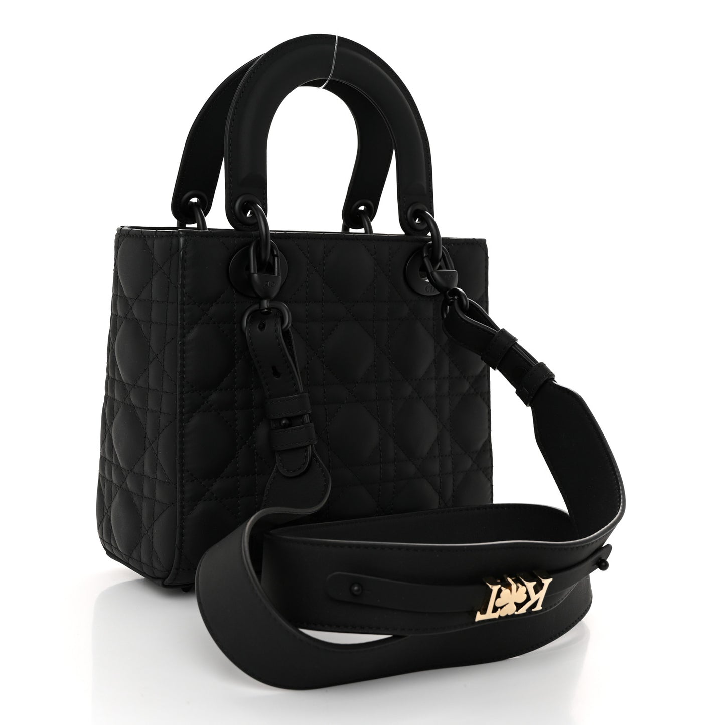 Ultra Matte Calfskin Cannage Small My ABCDior Lady Dior Black
