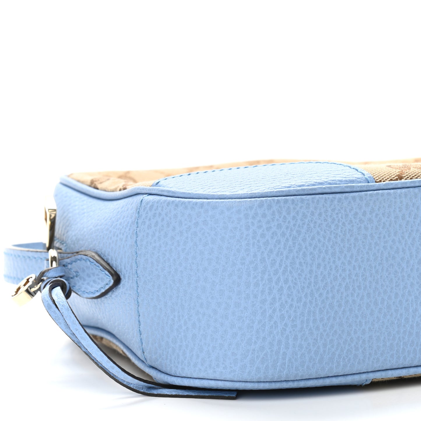 Monogram Mini Bree Messenger Bag Beige Mineral Blue