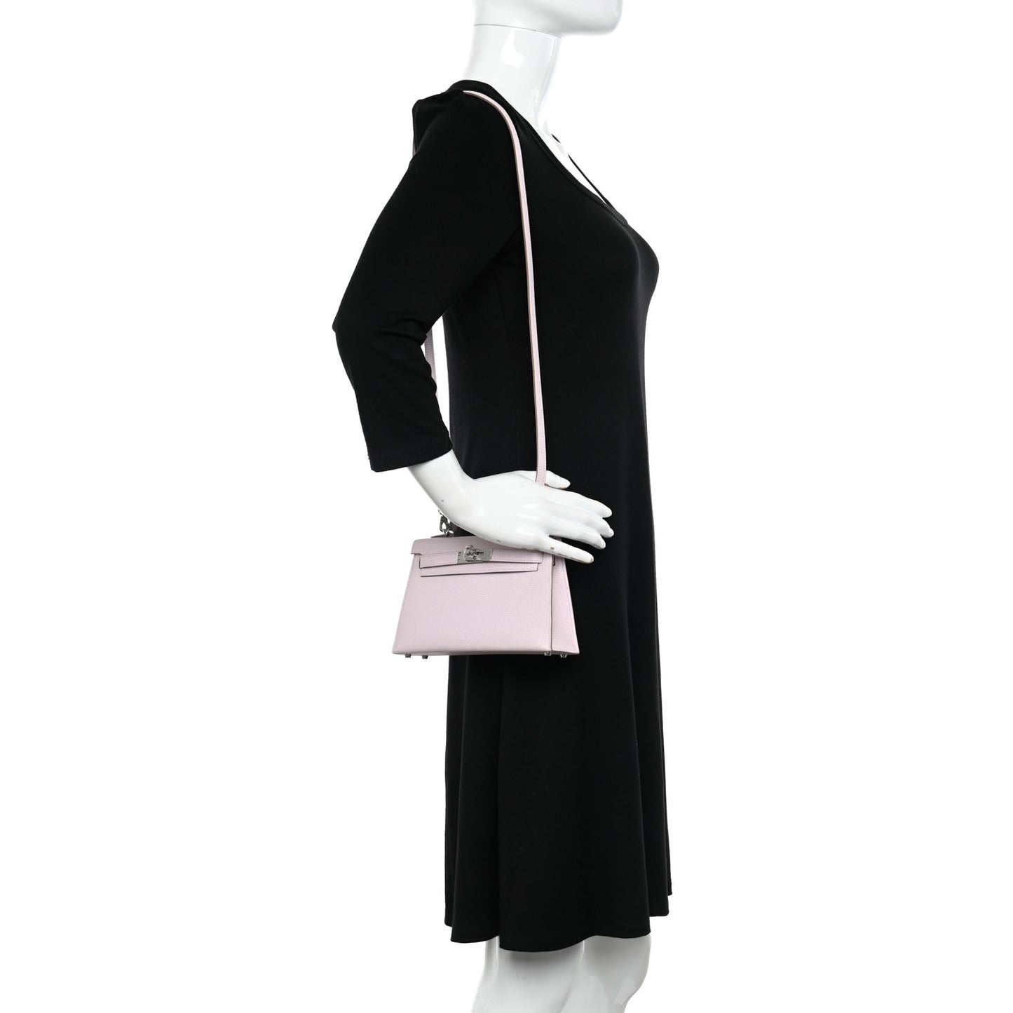 Epsom Mini Kelly Sellier 20 Mauve Pale