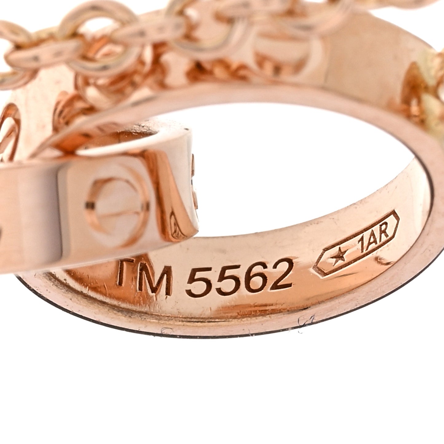 18K Pink Gold Interlocking LOVE Necklace