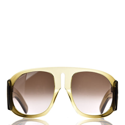 Gucci Oversized Aviator Sunglasses GG0152S Yellow 2 of 9