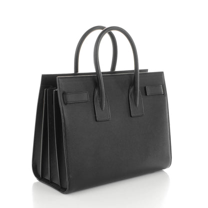 Saint Laurent Grained Calfskin Small Sac De Jour Black 3 of 7
