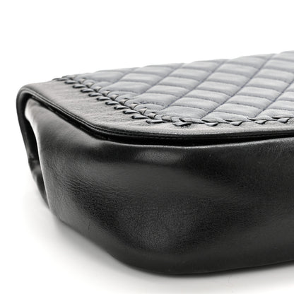 Chanel Lambskin Braided Flap Navy Black 9 of 10