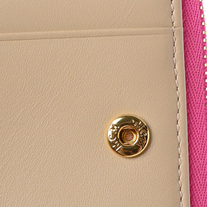 MCM Coated Canvas Zip Around Wallet Electric Pink 19 of 20