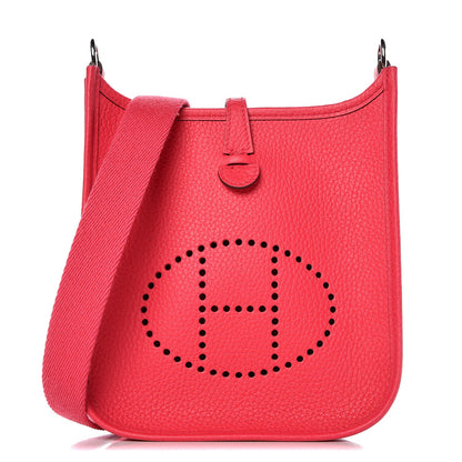 Hermes Taurillon Clemence Evelyne TPM Rose Extreme 1 of 8