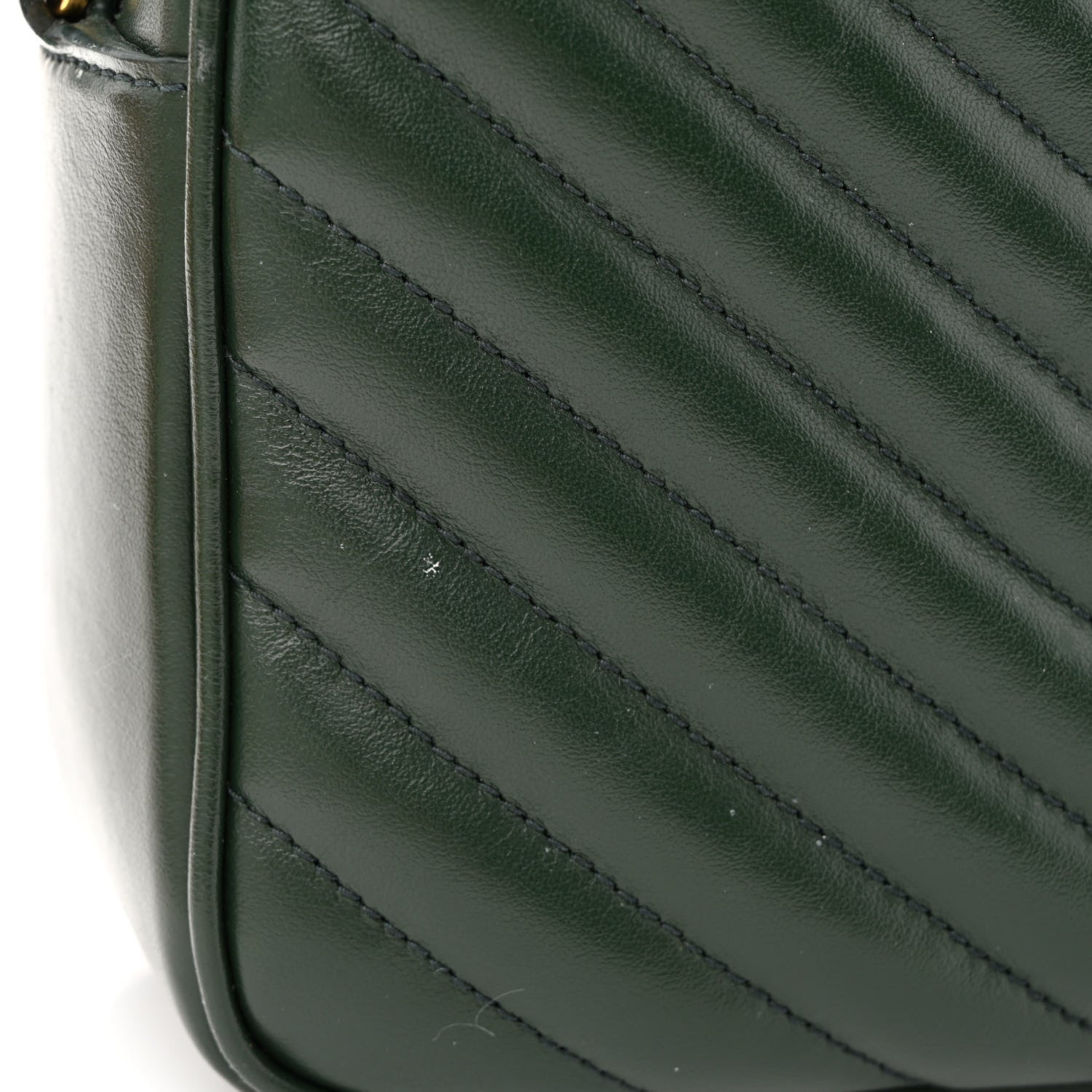 Saint Laurent Calfskin Matelasse Monogram Lou Camera Bag Military Green 11 of 11
