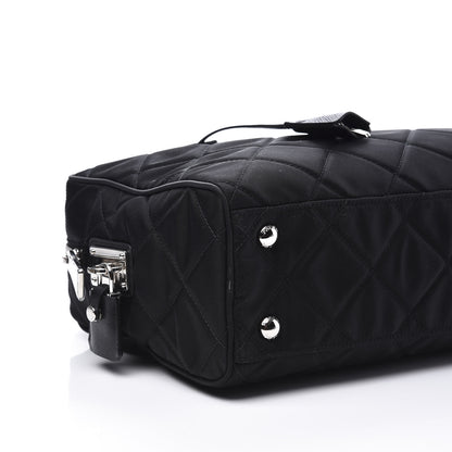 Prada Nylon Tessuto Impuntu Quilted Shoulder Bag Black 7 of 10