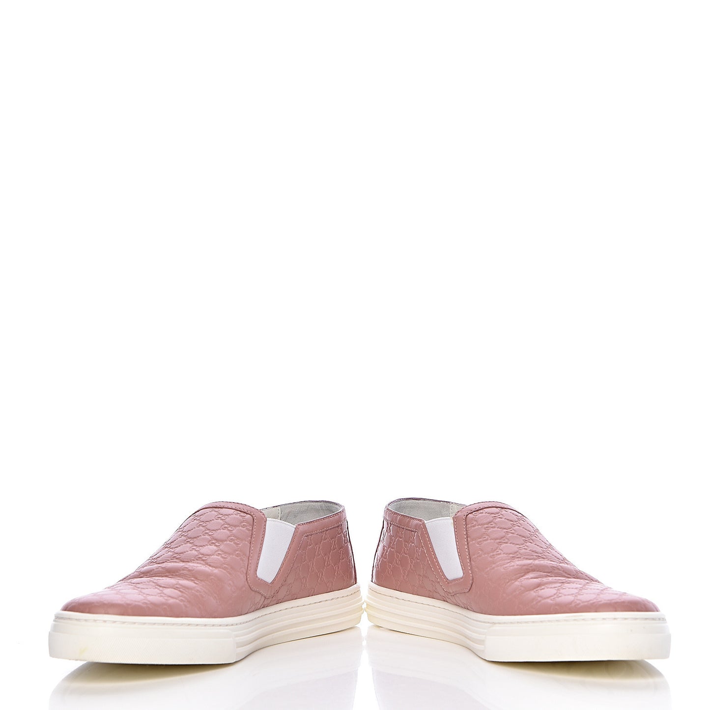 Soft Microguccissima Womens Slip On Sneakers 37 Soft Pink White