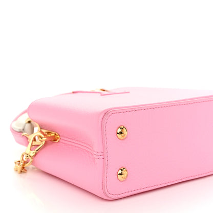Louis Vuitton Taurillon Flower Chain Capucines Mini Candy Pink 8 of 10