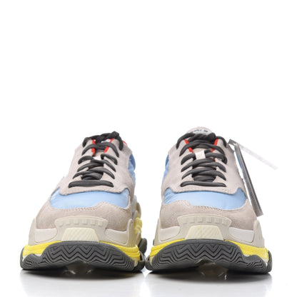 Balenciaga Nylon Suede Womens Triple S 2.0 Sneakers 40 Gris Bleu Rouge 2 of 17