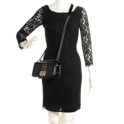 Chanel Patent Python Small Boy Flap Black 2 of 9