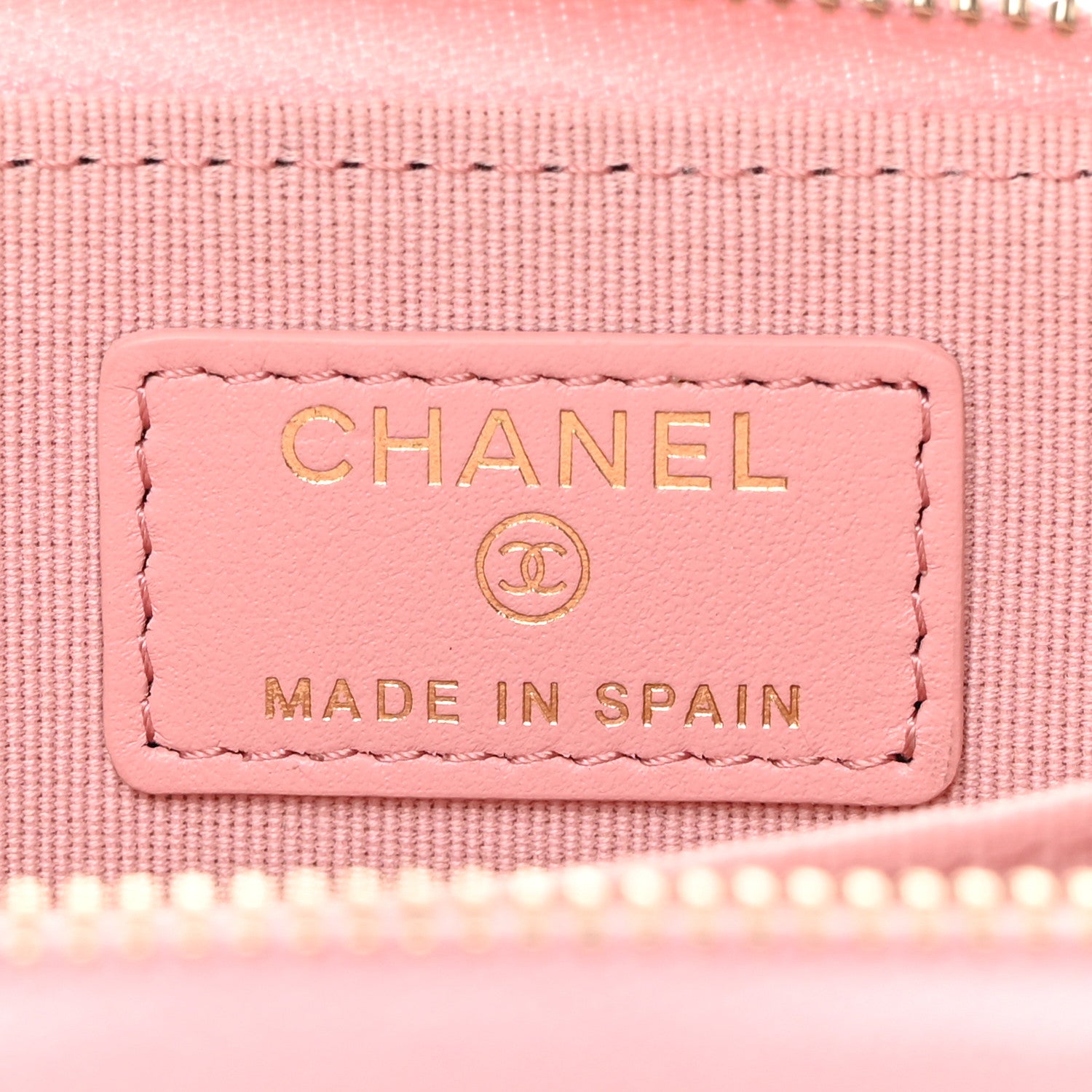 Chanel Lambskin Quilted Chanel 19 Zip Around Coin Purse Wallet Light Pink 6 of 8