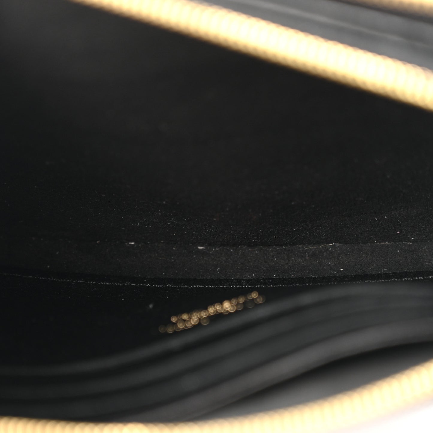 Empreinte Monogram Giant Double Zip Pochette Black Cream