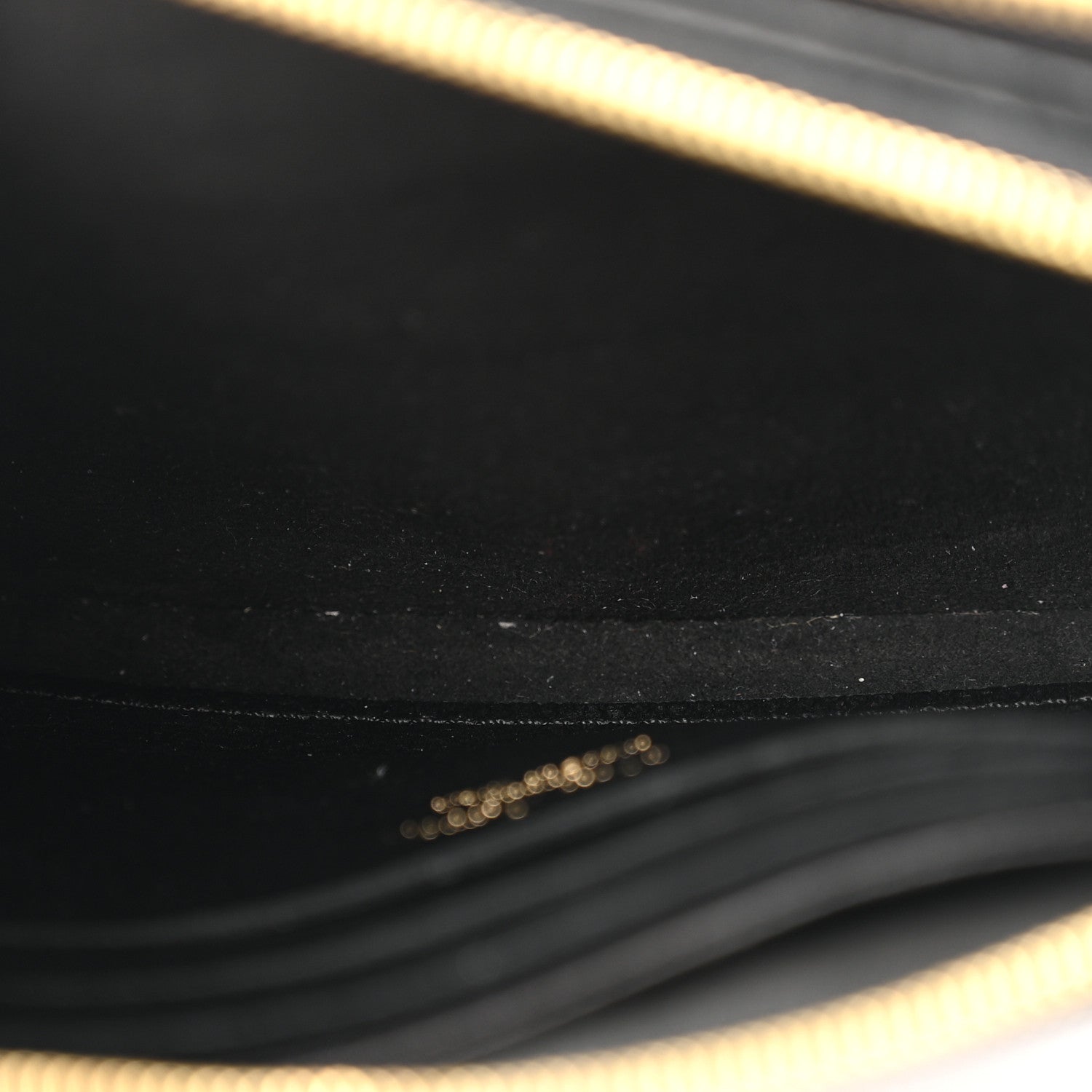 Louis Vuitton Empreinte Monogram Giant Double Zip Pochette Black Cream 6 of 18