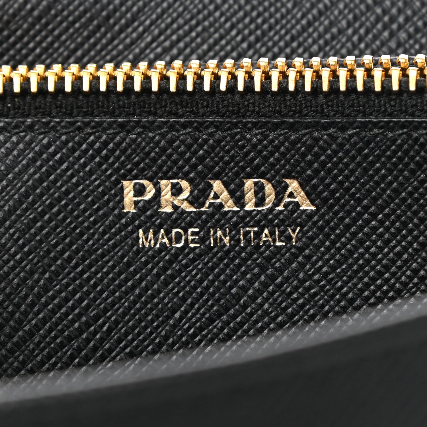 Prada Saffiano Metal Bar Continental Flap Wallet Black 6 of 7