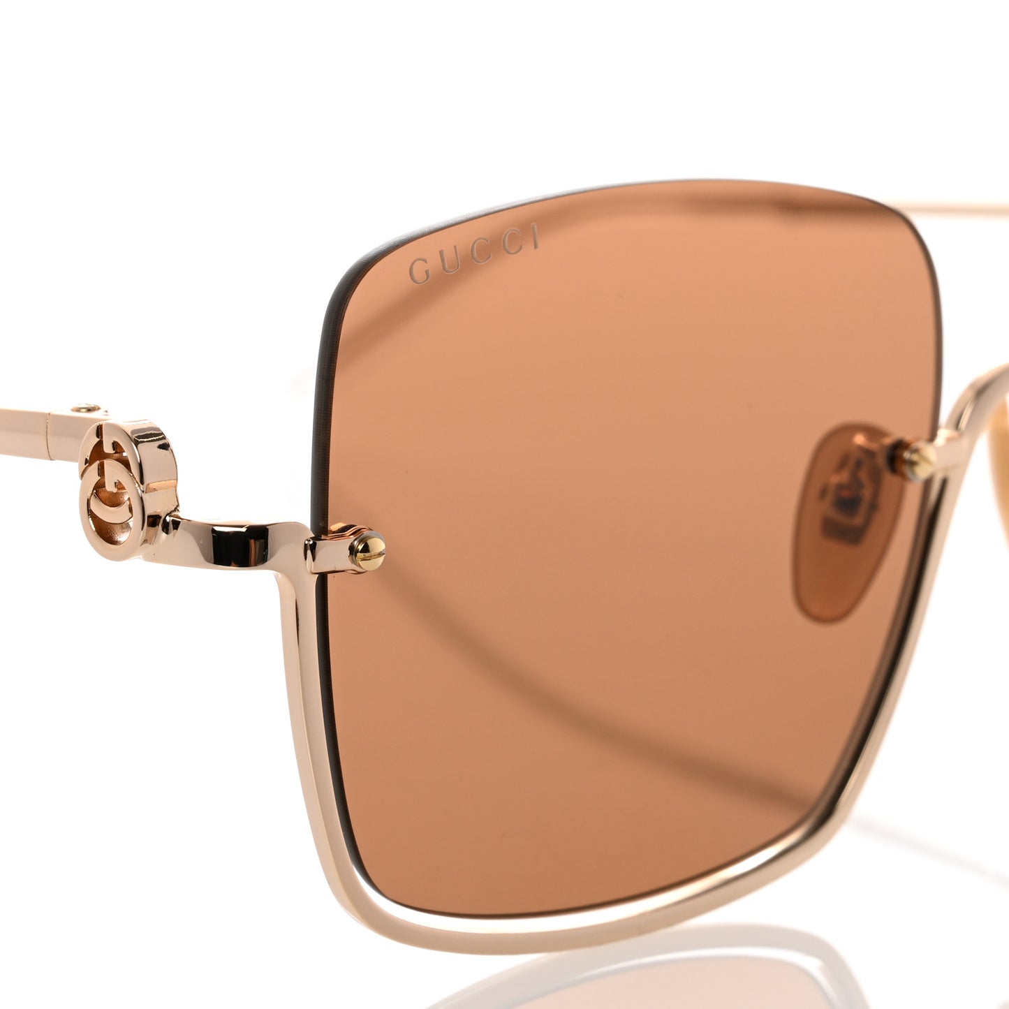 Square Upside Down Sunglasses GG1279S Gold