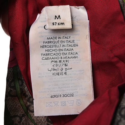 Gucci Silk Monogram Flora Print Headband M Red 5 of 7