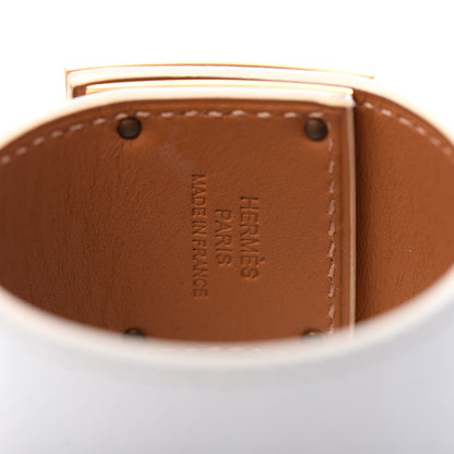 Hermes Epsom Kelly Dog Bracelet White 4 of 6