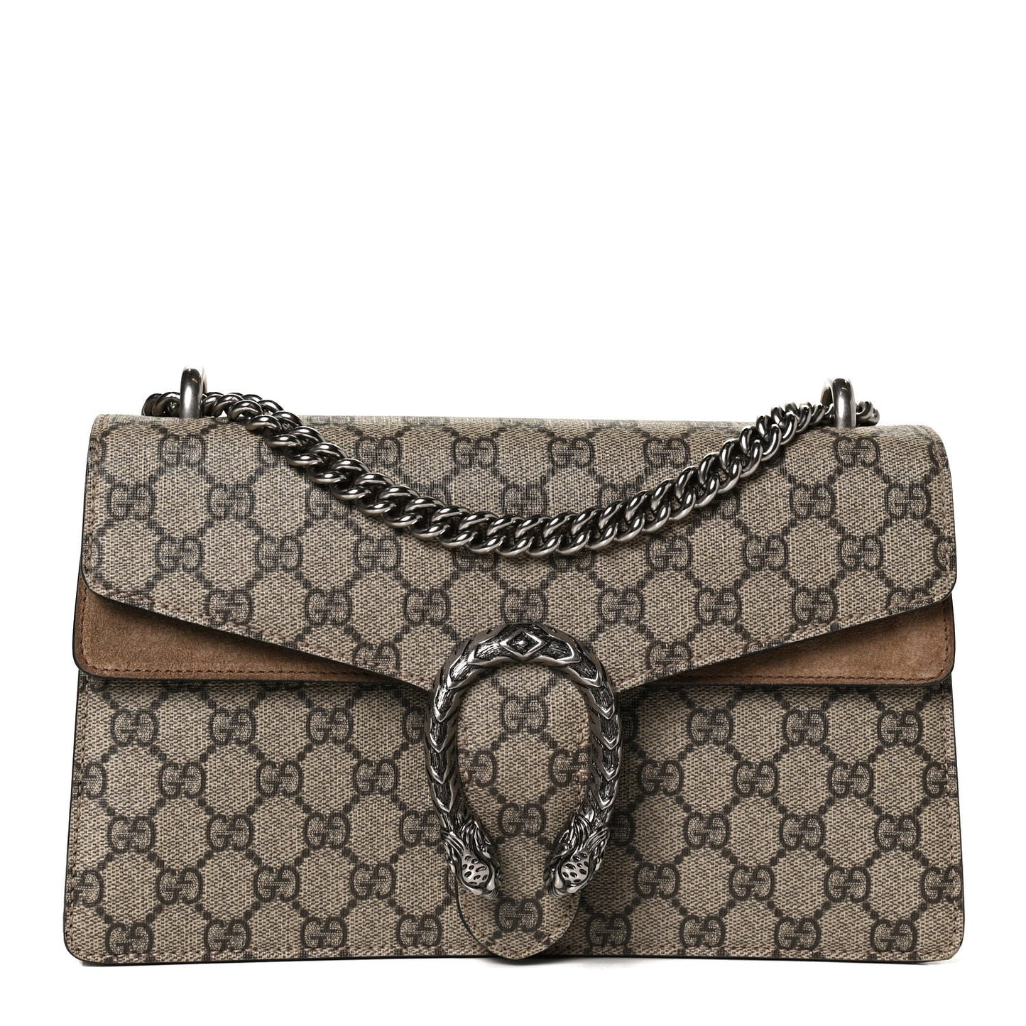 GG Supreme Monogram Small Dionysus Shoulder Bag Taupe