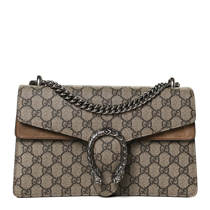 Gucci GG Supreme Monogram Small Dionysus Shoulder Bag Taupe 1 of 12