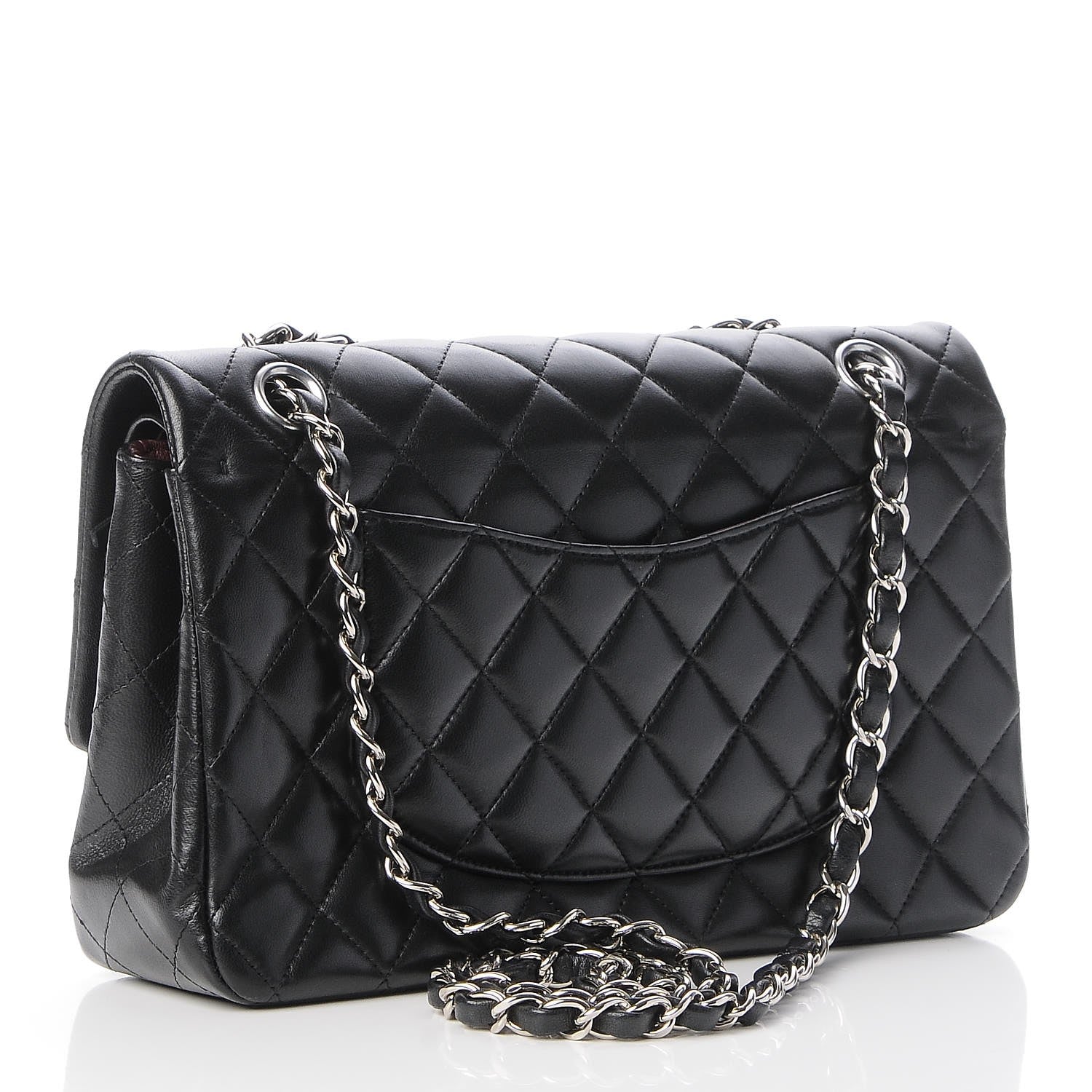 Chanel Lambskin Quilted Medium Double Flap Black 3 of 7