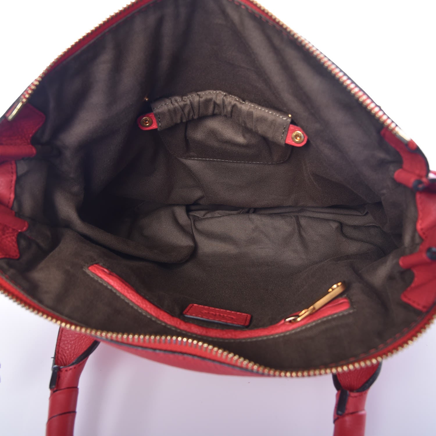 Chloe Calfskin Medium Marcie Satchel Red 5 of 6