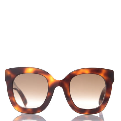 Gucci Round Frame Star Sunglasses GG0208S Tortoise 3 of 8