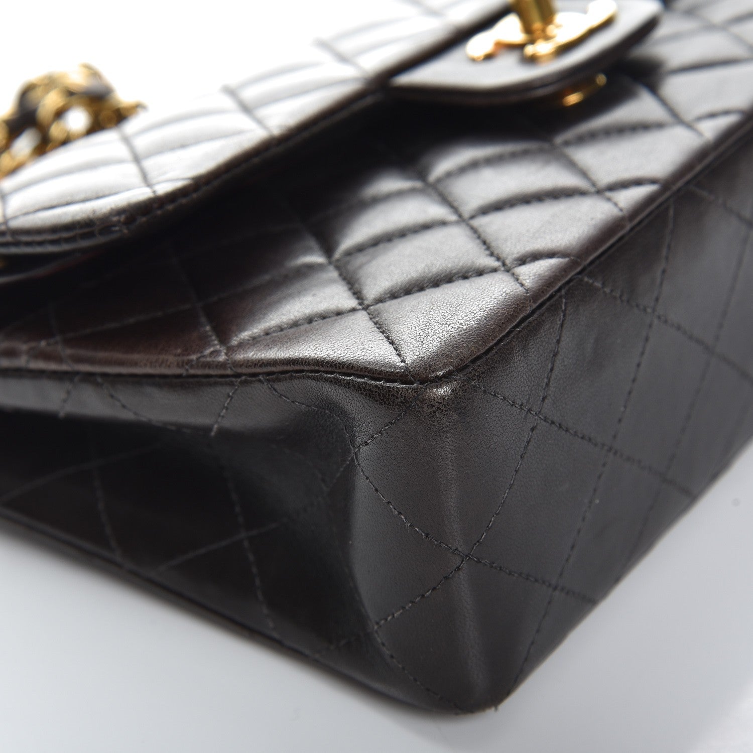 Chanel Lambskin Quilted Small Double Flap Black 11 of 17